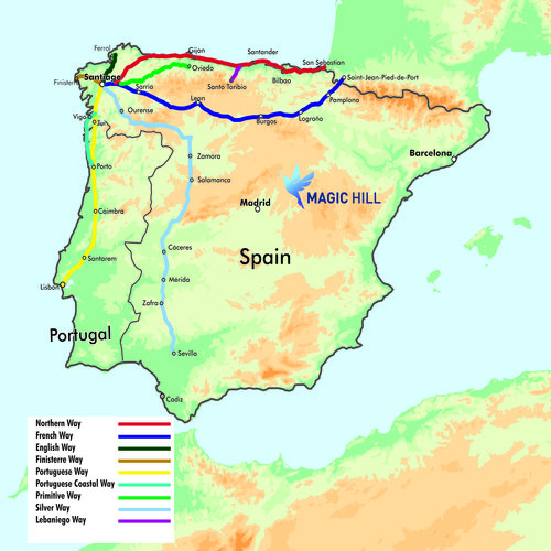 Camino Route Map