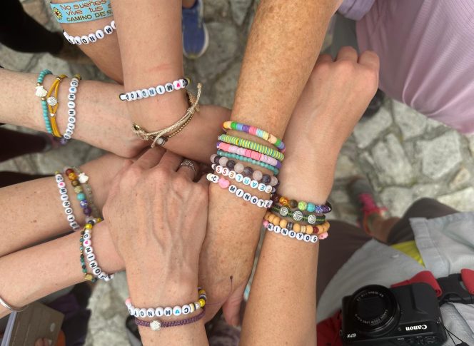 Camino Yoga Escape Bound by the journey: bracelets, memories, and the spirit of the Camino shared together